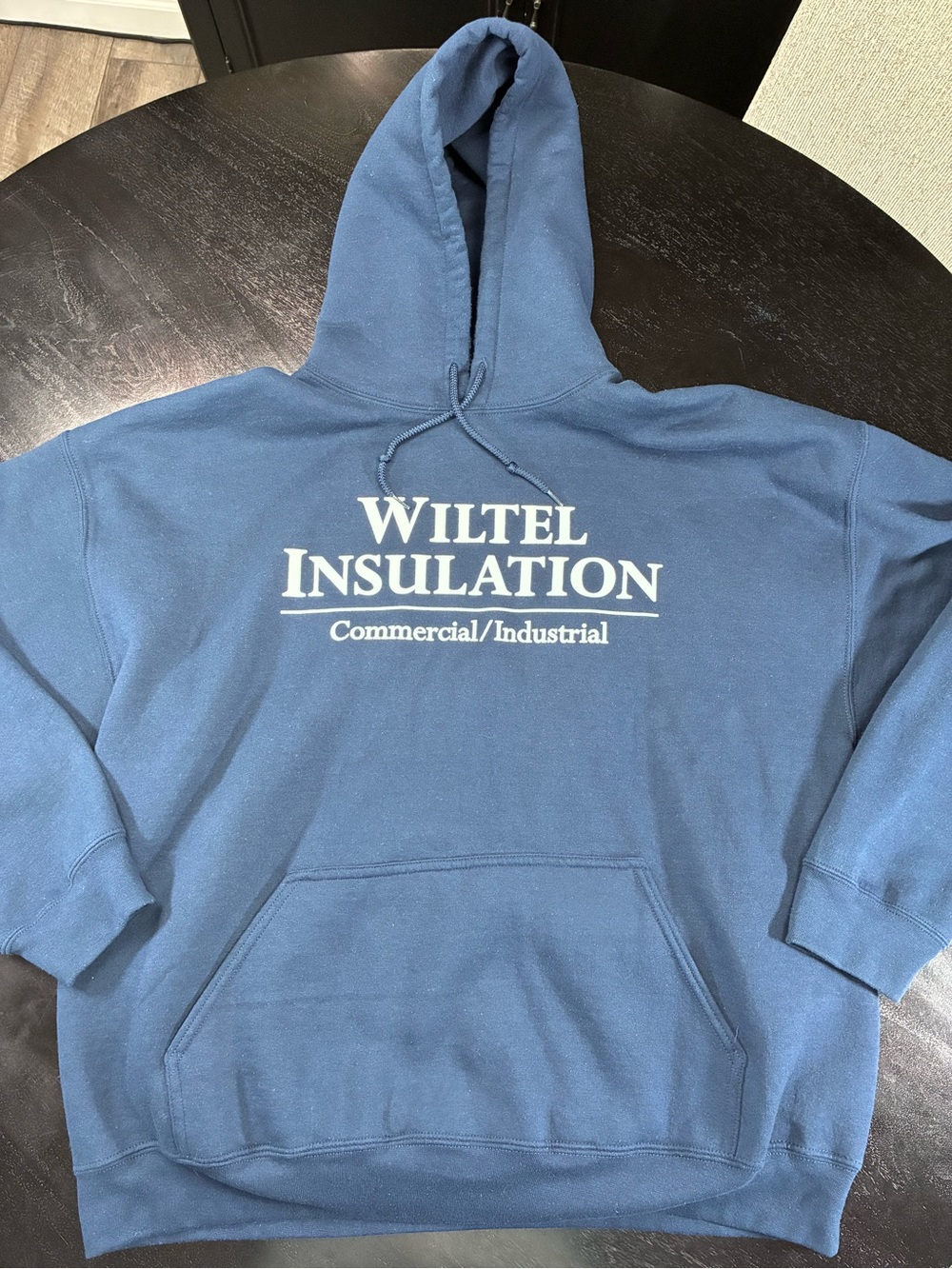 Gildan Blue Hoodie Wiltel Insulation Commercial/Industrial Logo